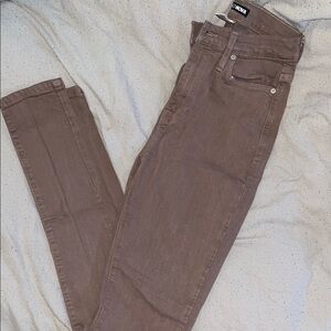 Fashion Nova High Rise Jeans - Brown